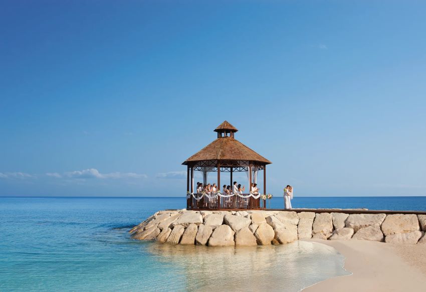 wedding gazebo at secrets montego bay