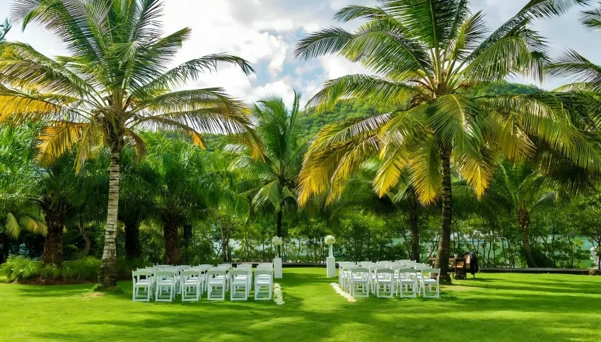 palm pavilion garden venue at zoetry marigot bay st lucia