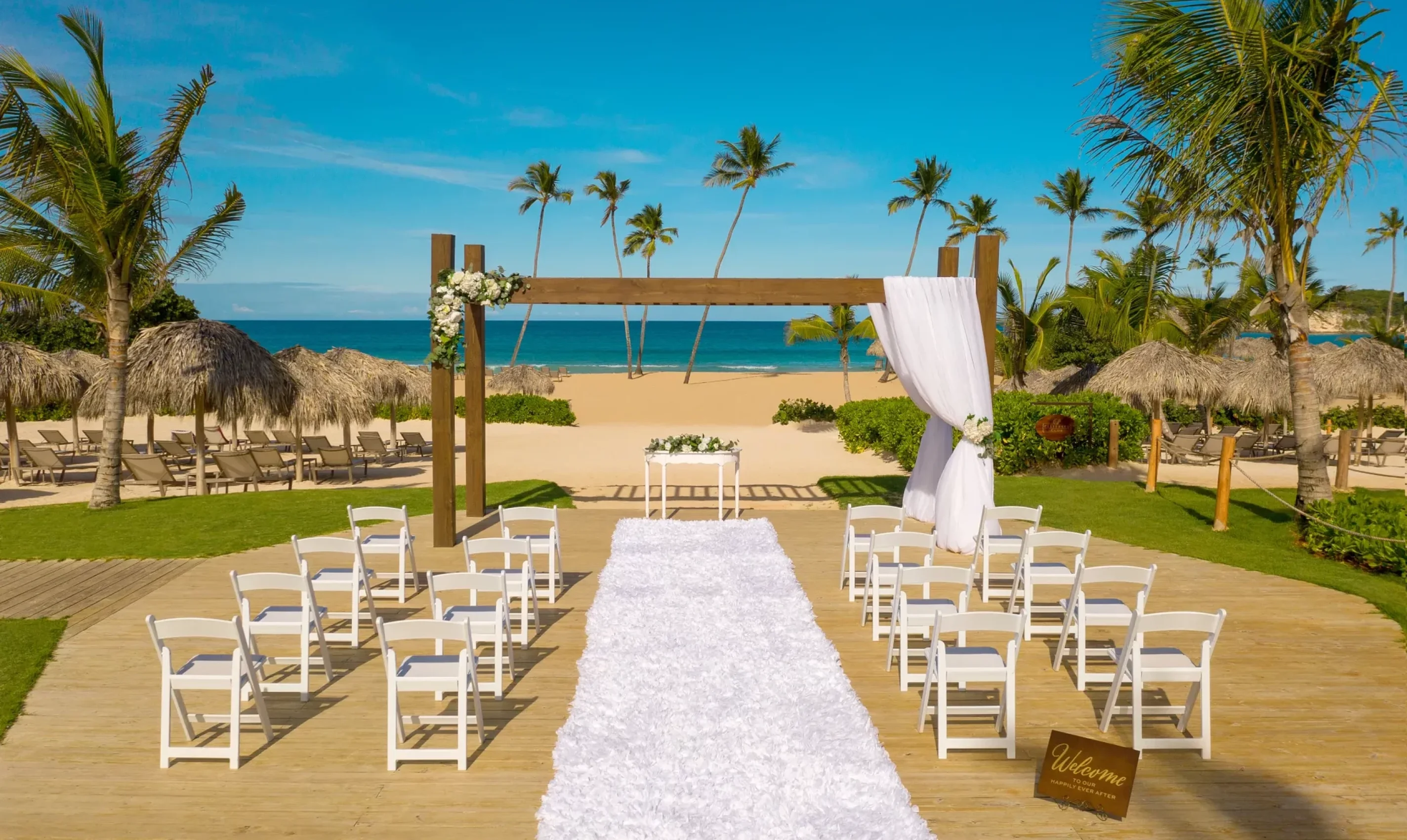 Beach gazebo at Dreams Macao Punta Cana Resort and Spa