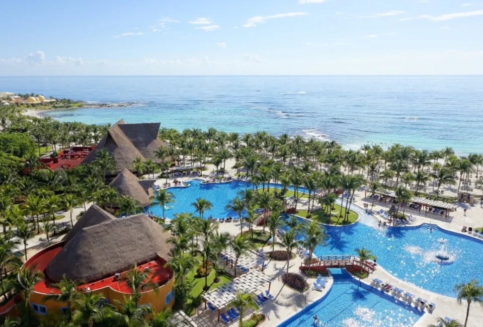 Barcelo Maya Tropical resort arial view