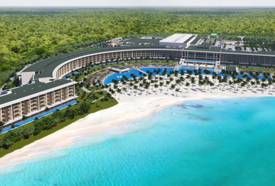 Barcelo Maya Riviera - Adults only arial view from ocean