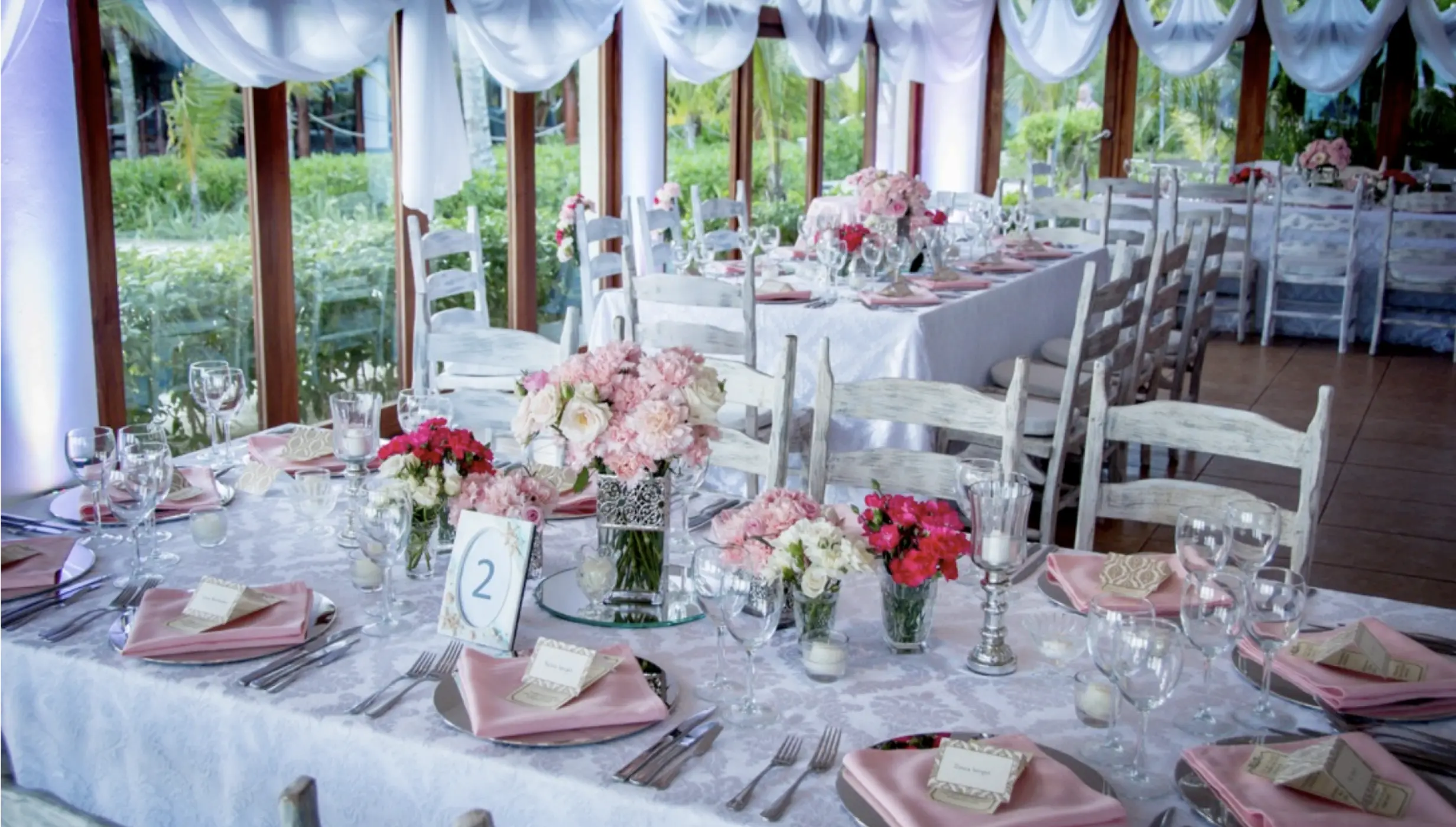 Beachfront wedding salon at akumal bay beach and wellness resort