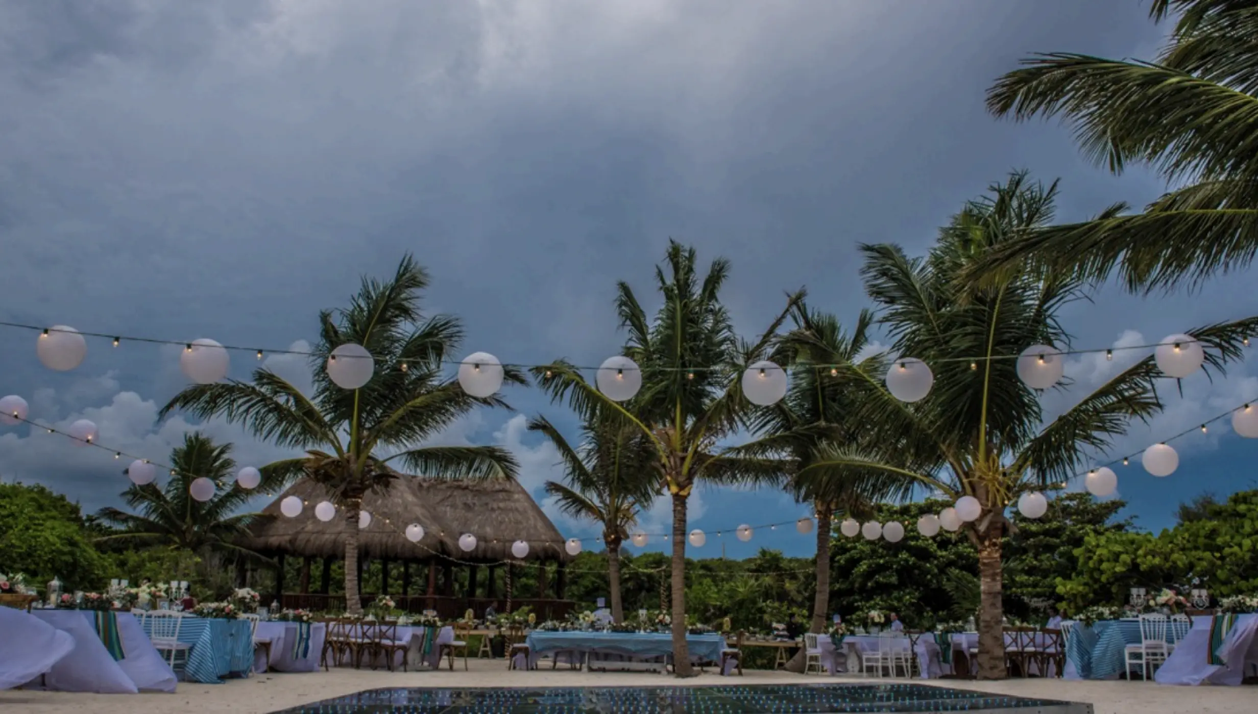 Labna Beach upgrade decor wedding venue at Akumal Bay beach & wellness