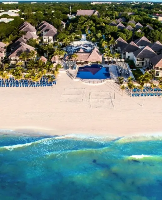 Allegro Playacar beach arial