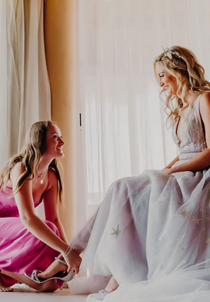 bride getting ready