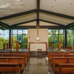 The chapel surround by jungle at atelier playa mujeres resort