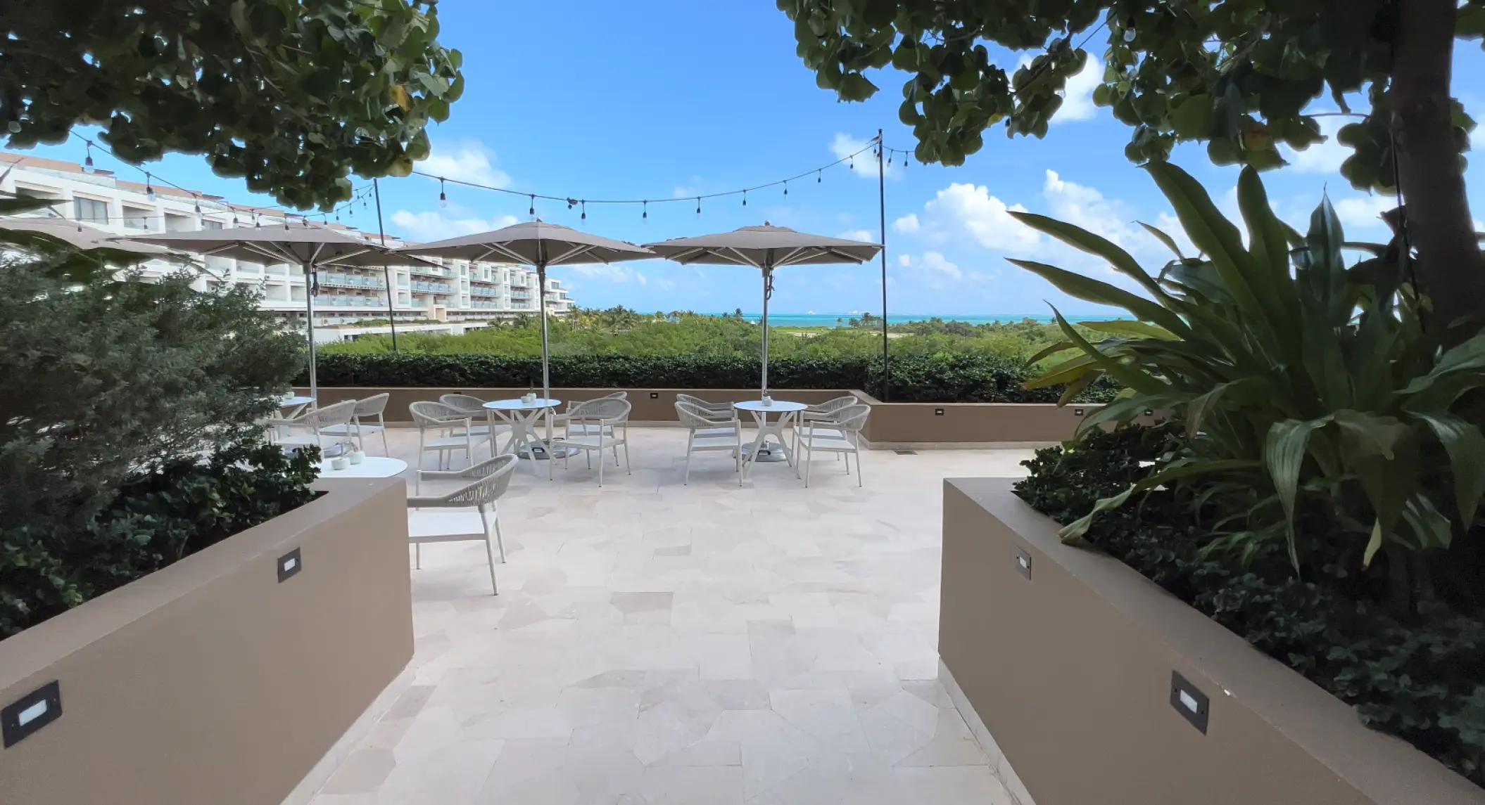 Don Fernando Terrace wedding reception venue at Atelier Playa Mujeres, Cancun