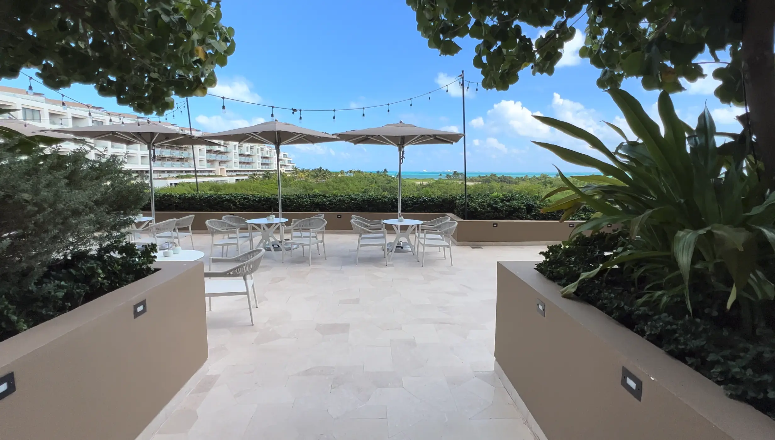 Don Fernando terrace wedding venue at Atelier Playa Mujeres