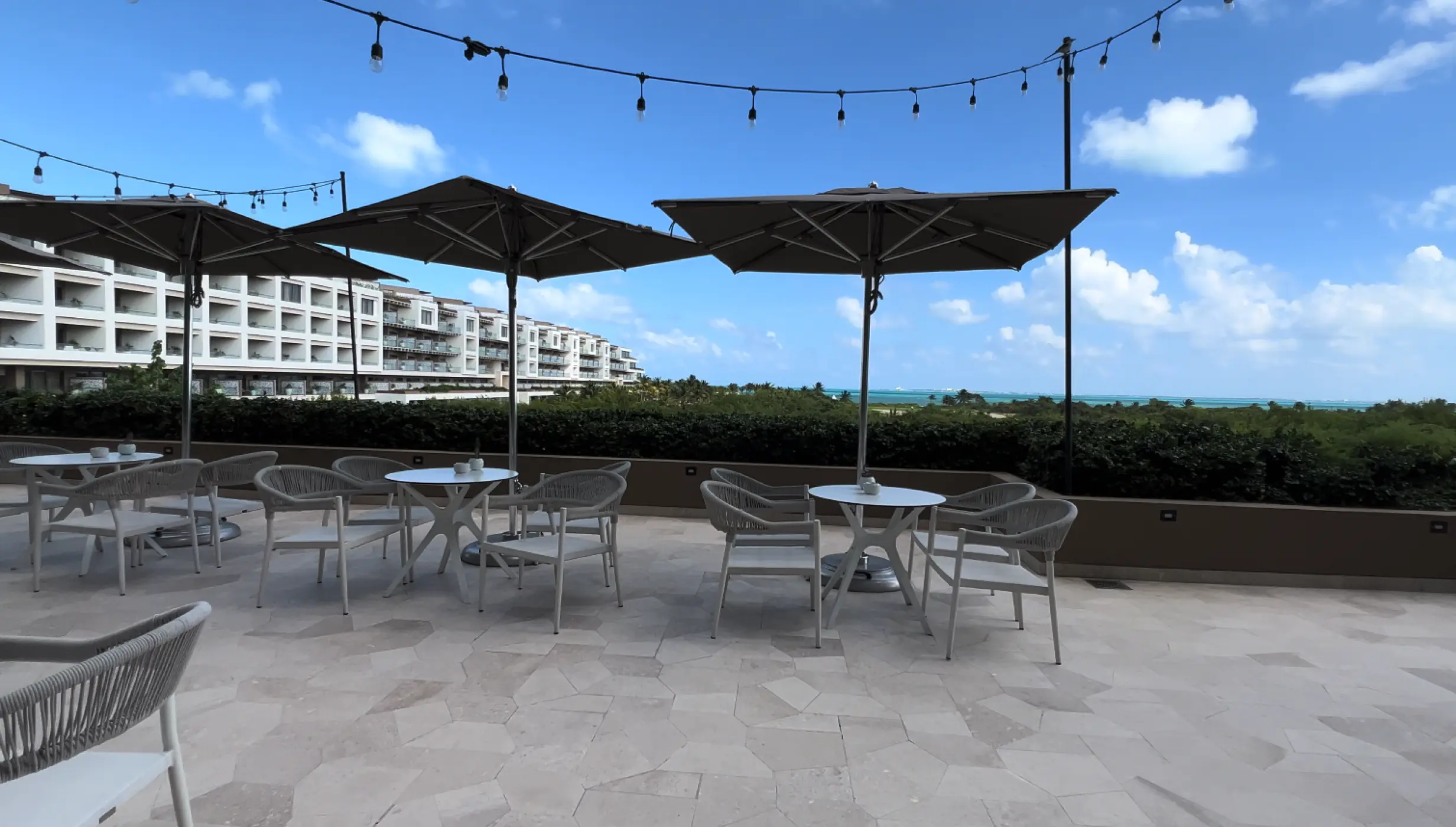 Don Fernando terrace wedding venue at Atelier Playa Mujeres