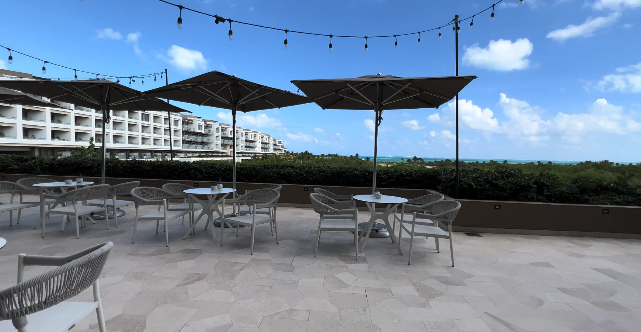 Don Fernando terrace wedding venue at Atelier Playa Mujeres