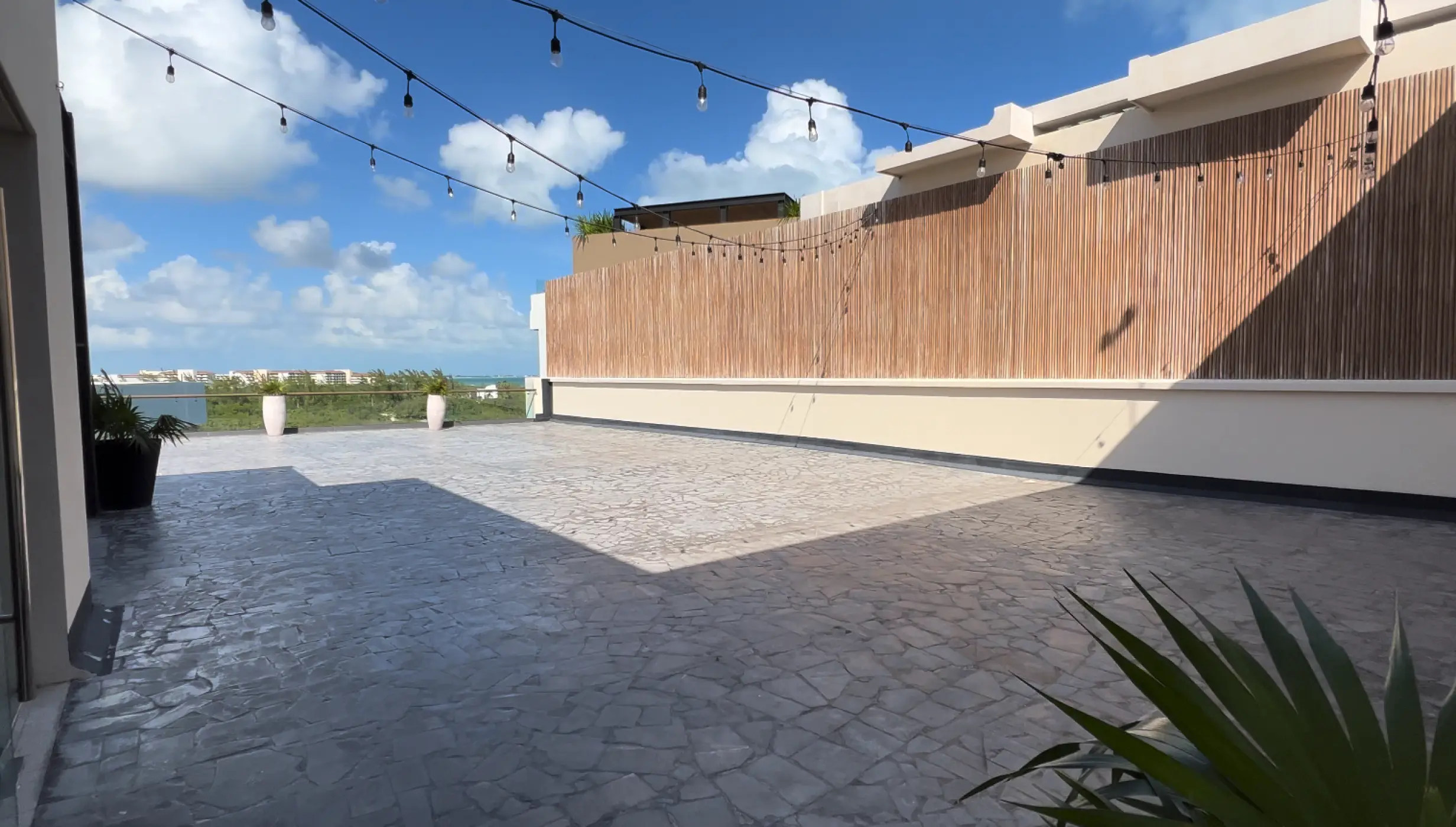 Los abrazos terrace wedding venue at atelier playa mujeres