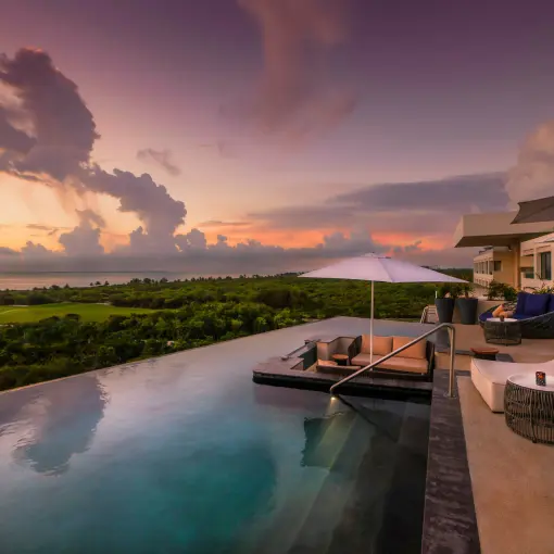 El Cielo Sky Bar rooftop infinity pool at Atelier Playa Mujeres, Cancun