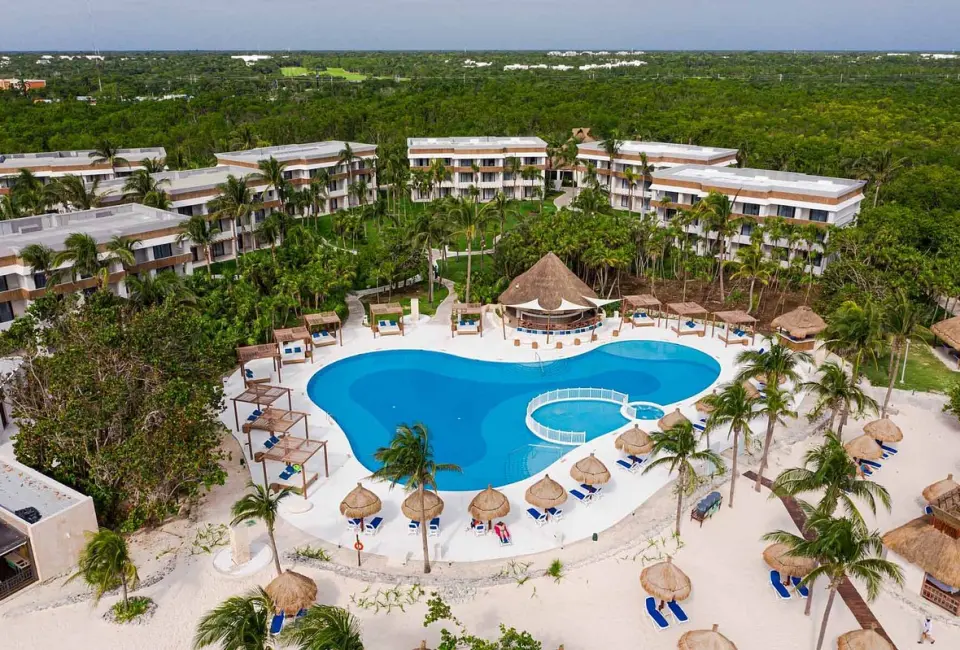 Aerial view of Bahia Principe Grand Tulum