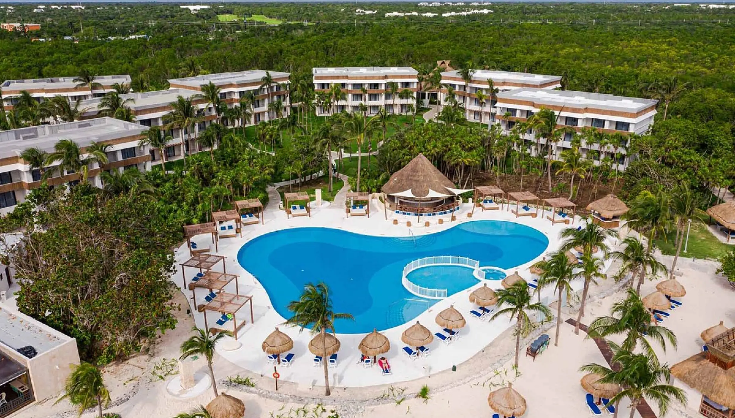 Aerial view of Bahia Principe Grand Tulum