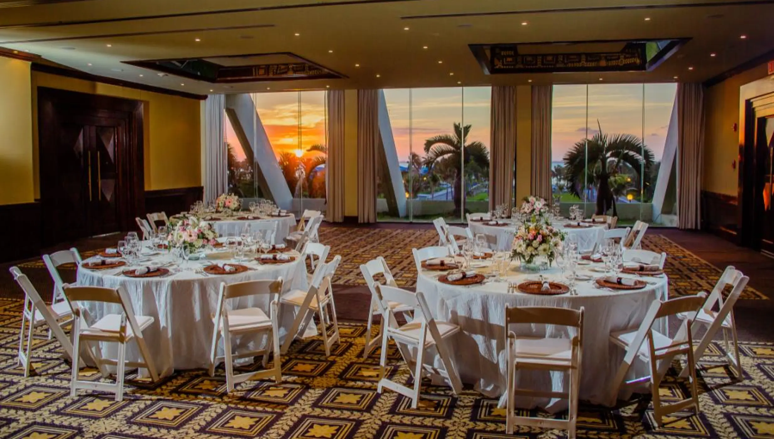 Dinner reception on the ballroom at Paradisus Cancun