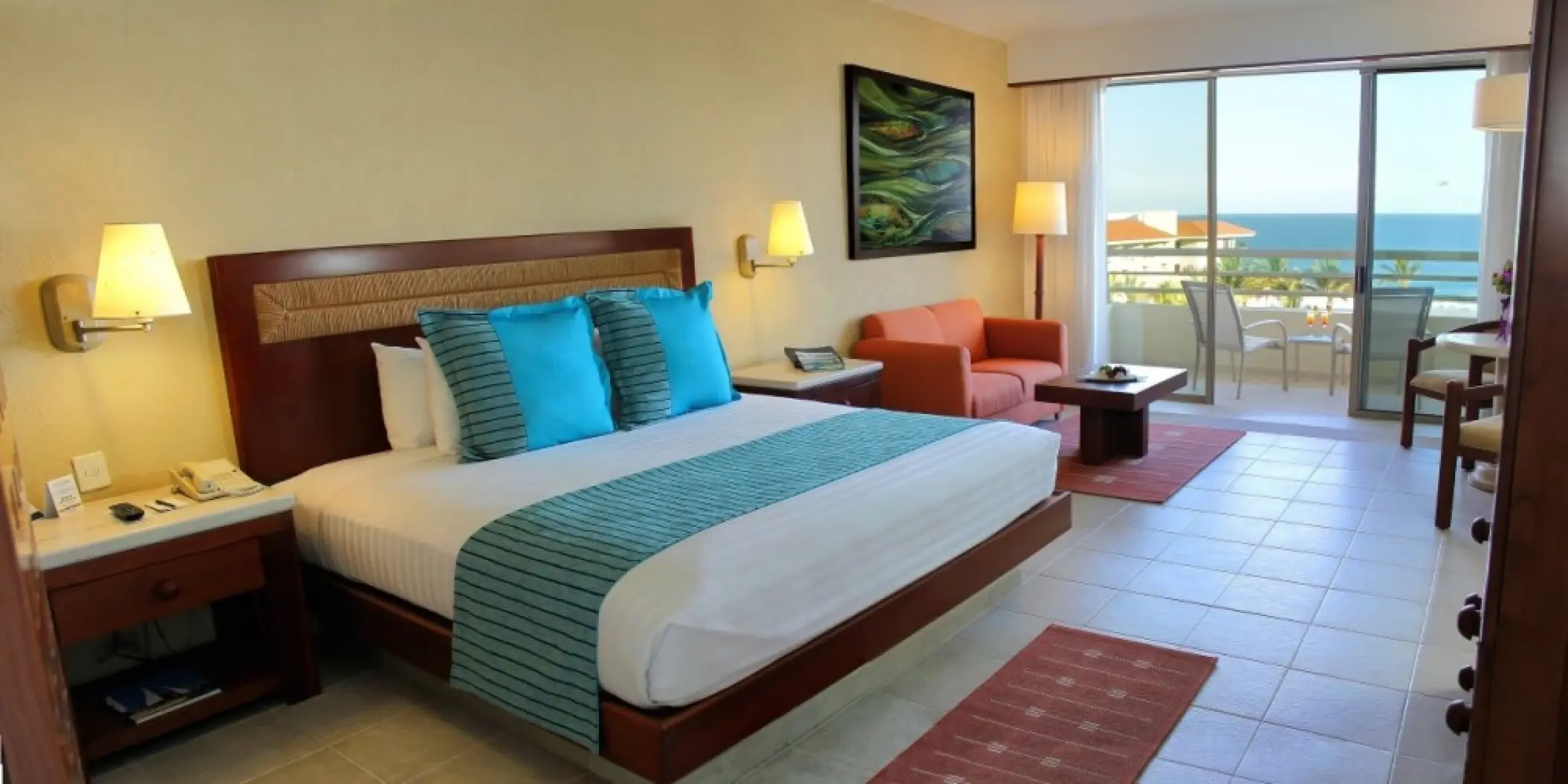 Barcelo Gran Faro Los Cabos suite with ocean view balcony, Cabo San Lucas