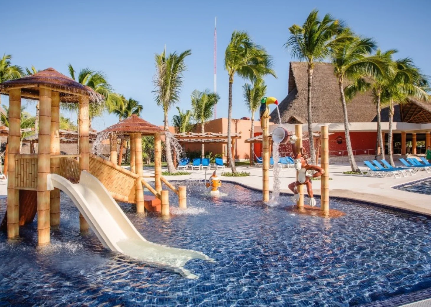Barcelo Maya Caribe kids pool and slide area