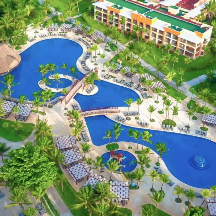 Barcelo Maya Colonial pool arial