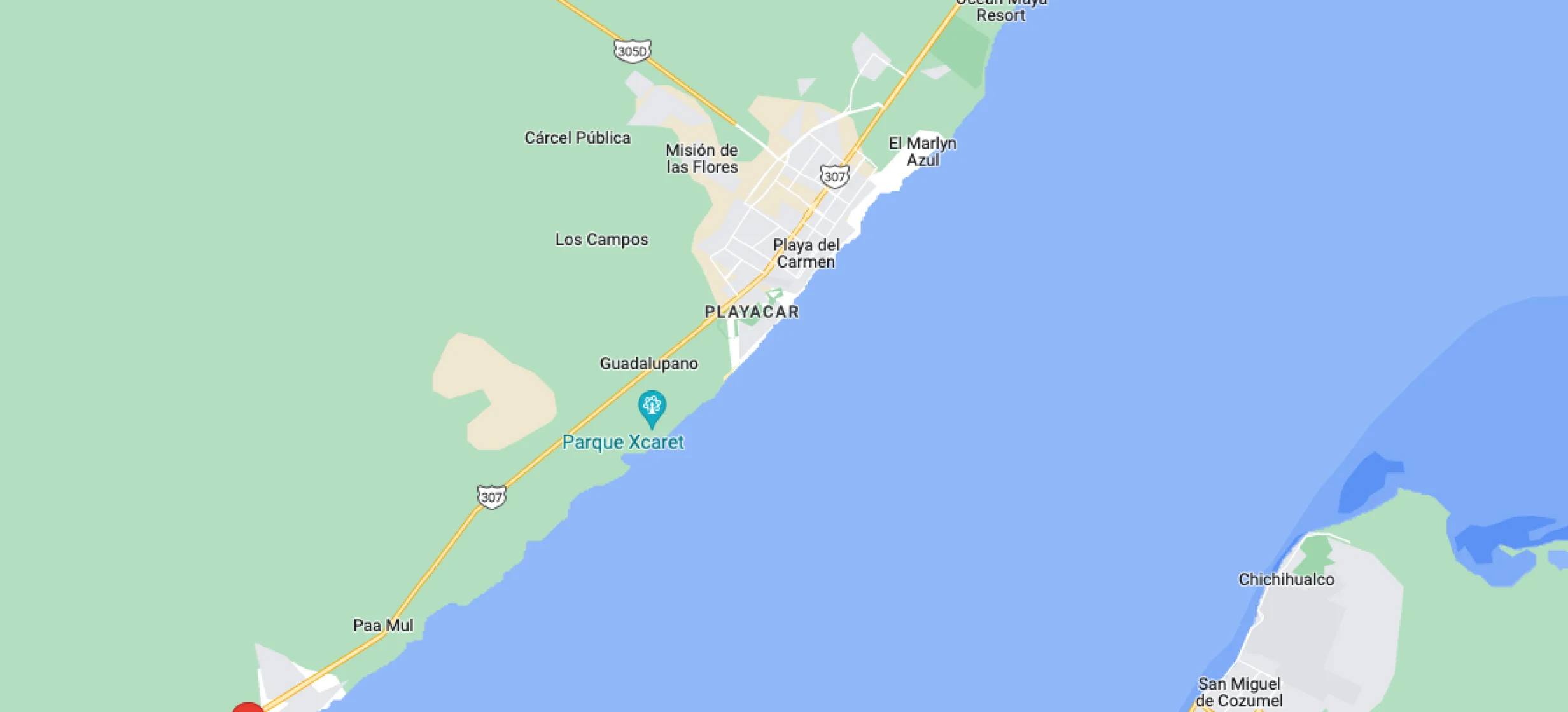 Resort map of Barcelo Maya Palace