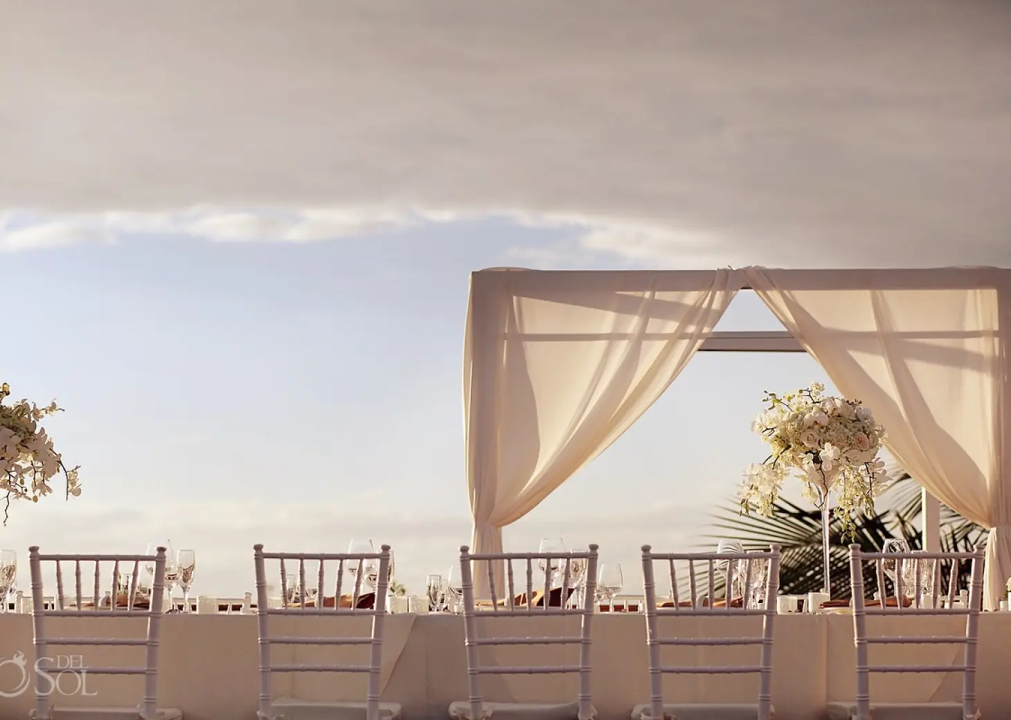 Dinner reception decor at Blue Diamond Luxury Boutique Hotel