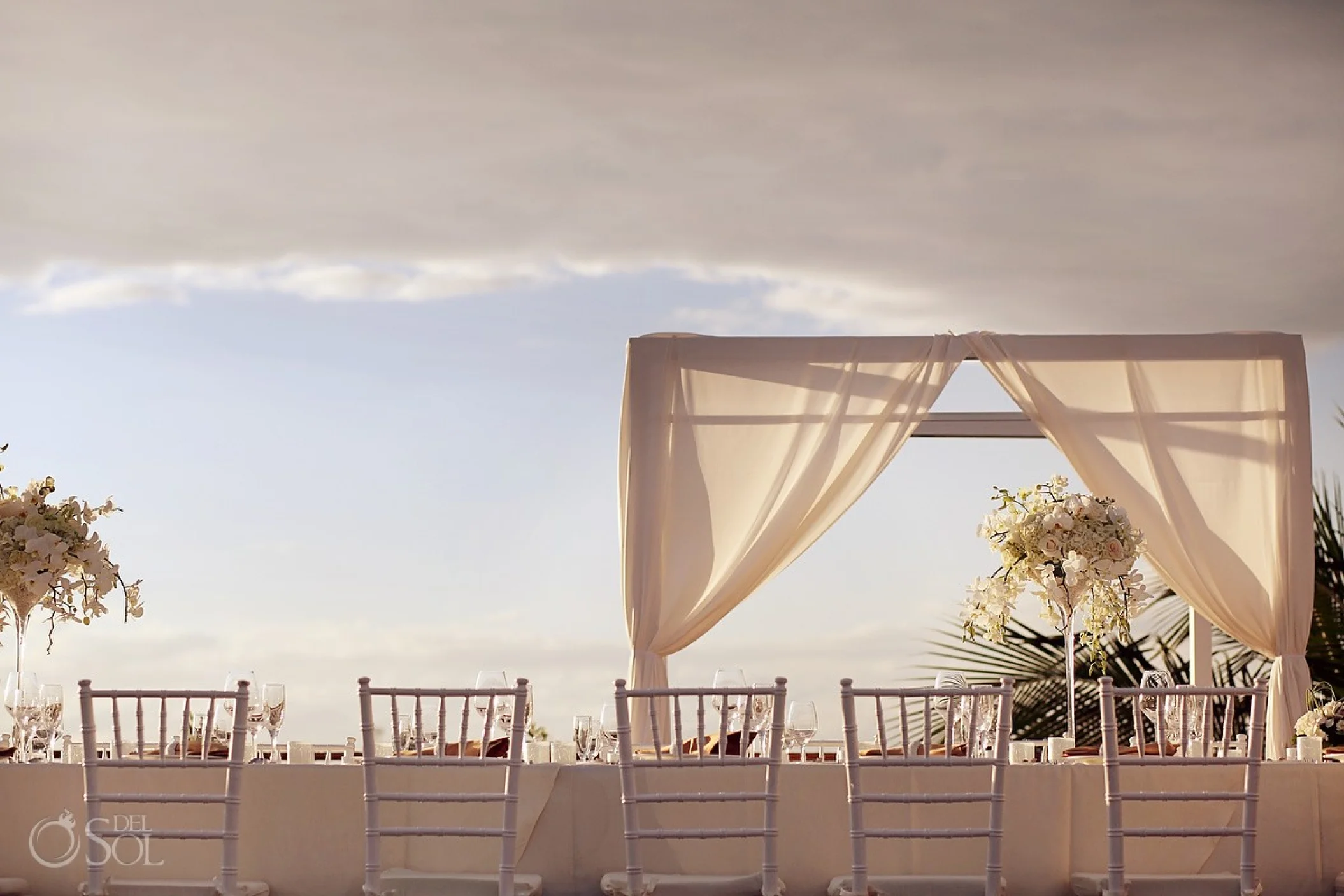 Dinner reception decor at Blue Diamond Luxury Boutique Hotel