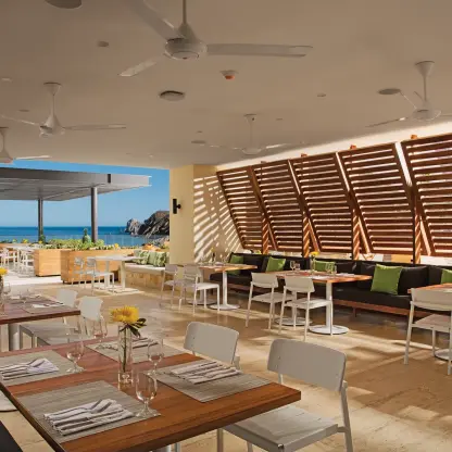 Spoon restaurant terrace with ocean views at Breathless Cabo San Lucas, Cabo San Lucas
