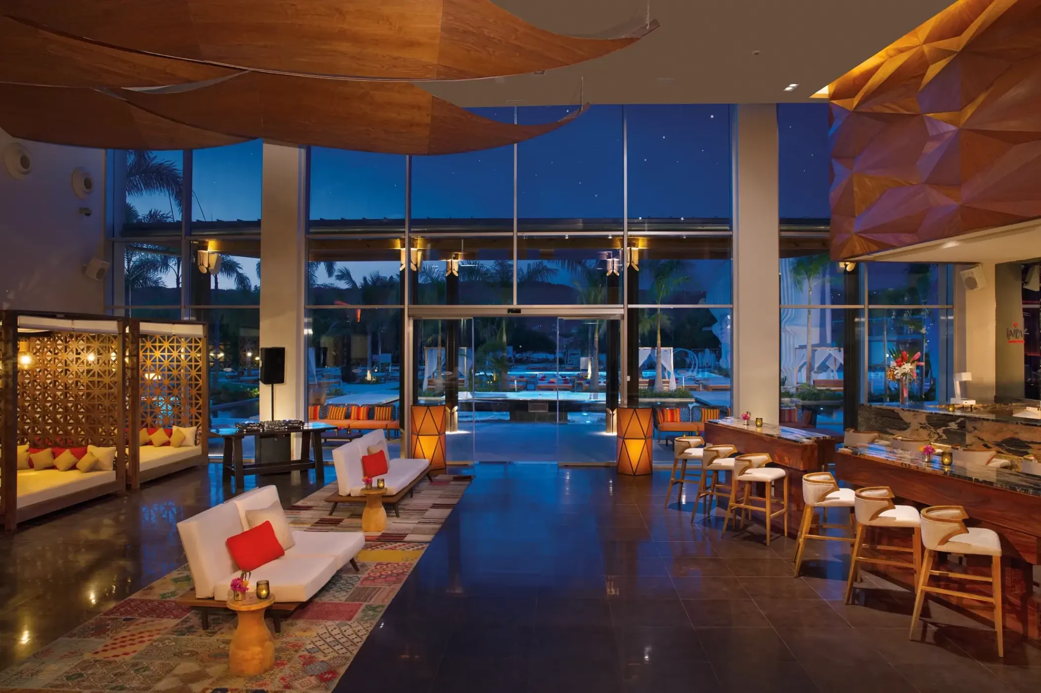 Wink bar and lounge area at Breathless Montego Bay