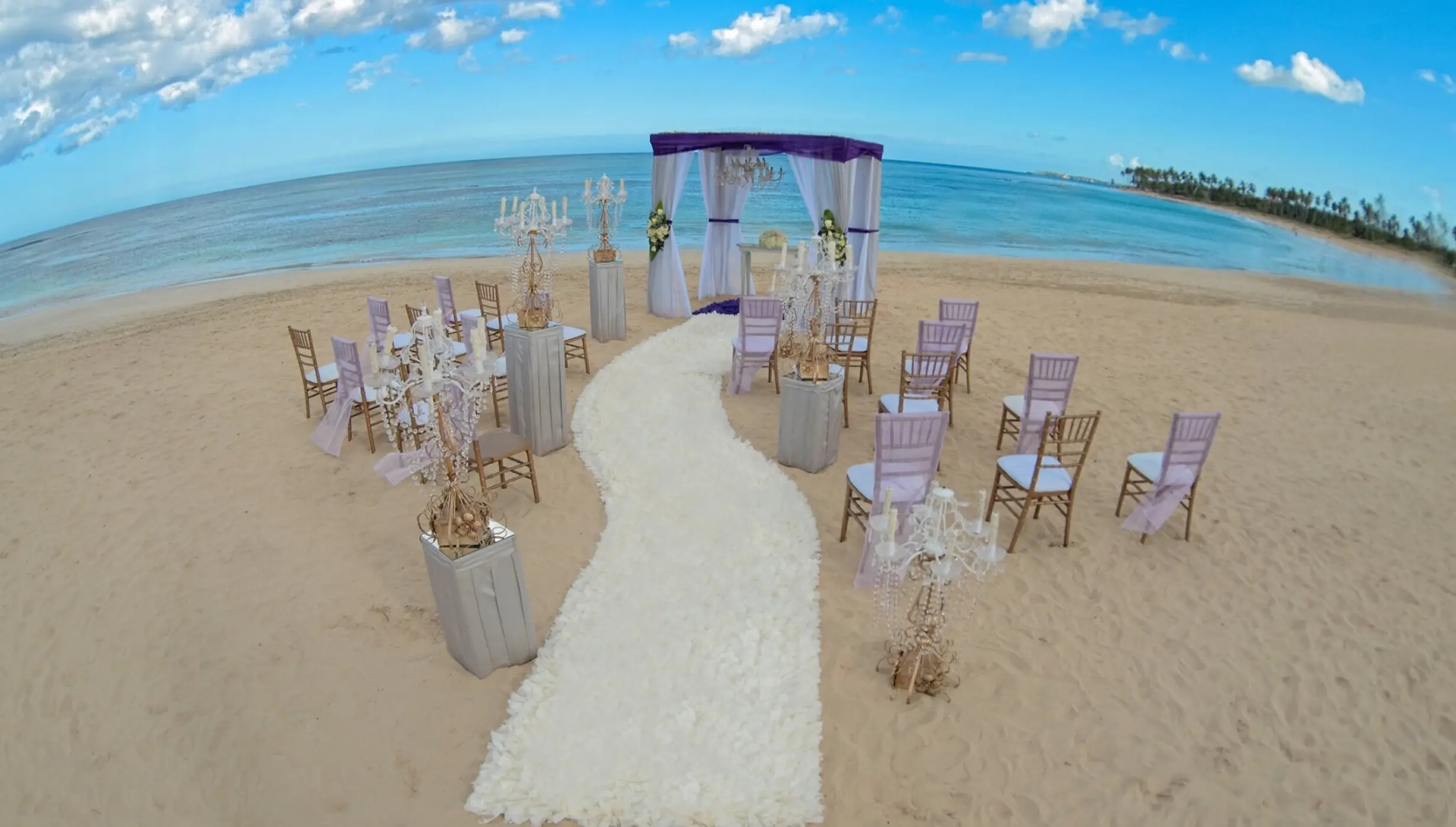Ceremony on the beach at Breathless Punta Cana