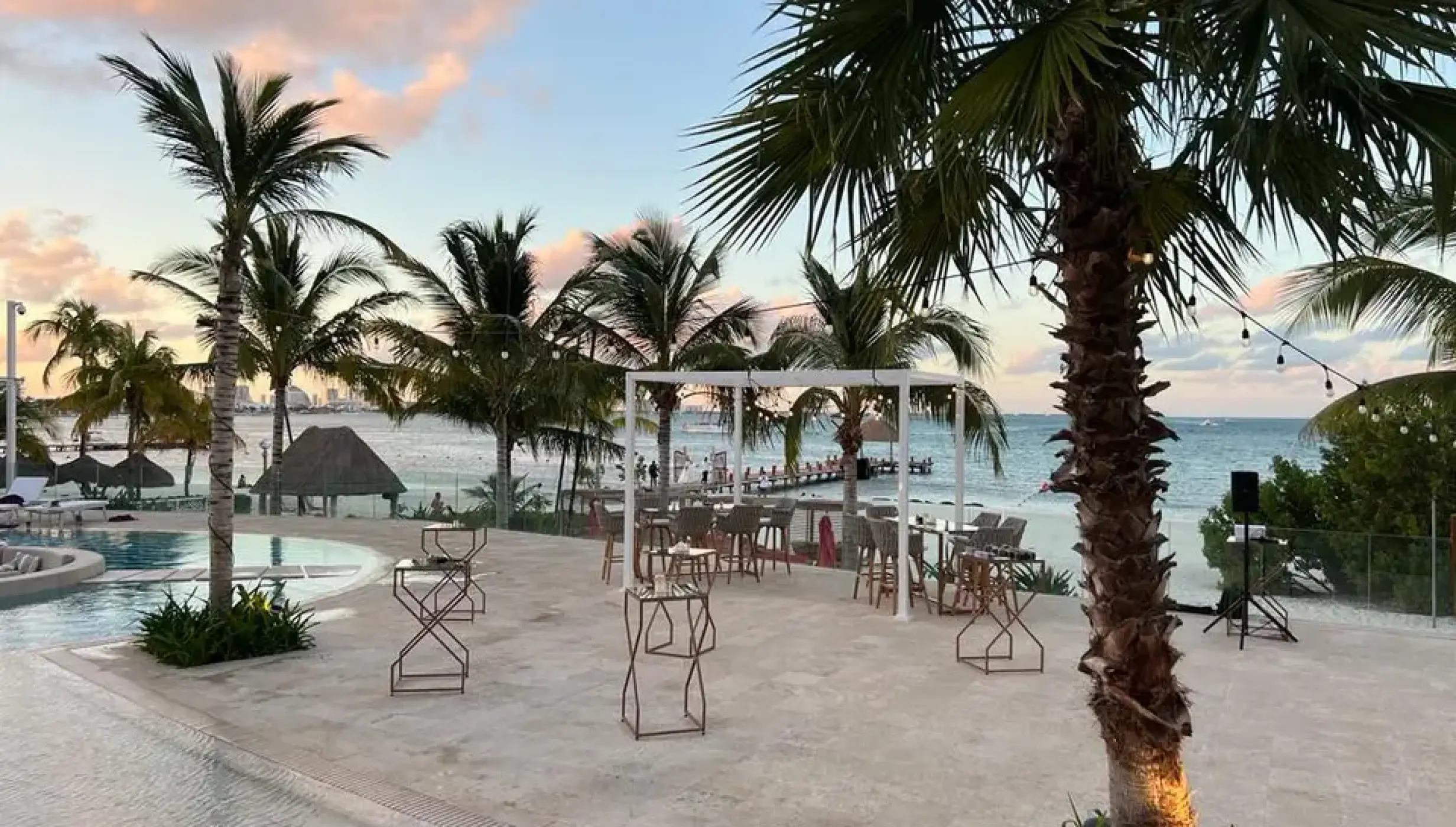 Cocktail party on the energy pool at Breathless Cancun Soul Resort and Spa