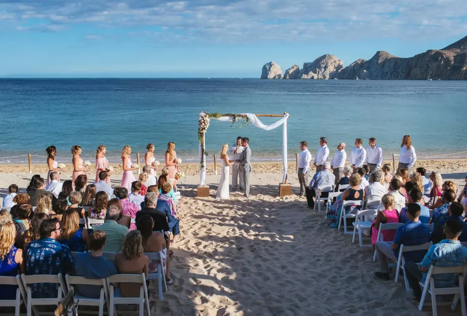 Ceremony on the beach venue at Casa Dorado los Cabos