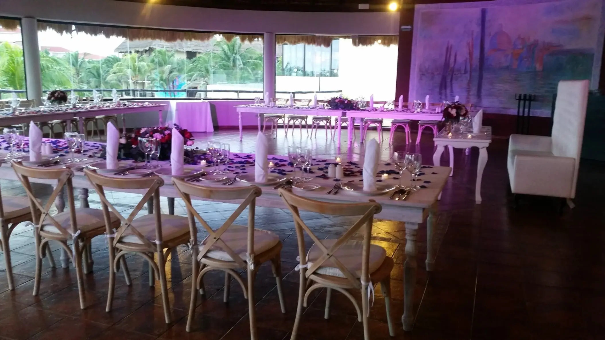Indoor wedding reception at Catalonia Grand Costa Mujeres, Cancun
