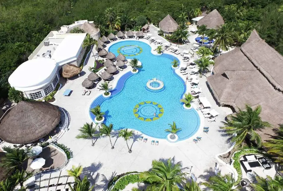 Aerial view of Catalonia Royal Tulum