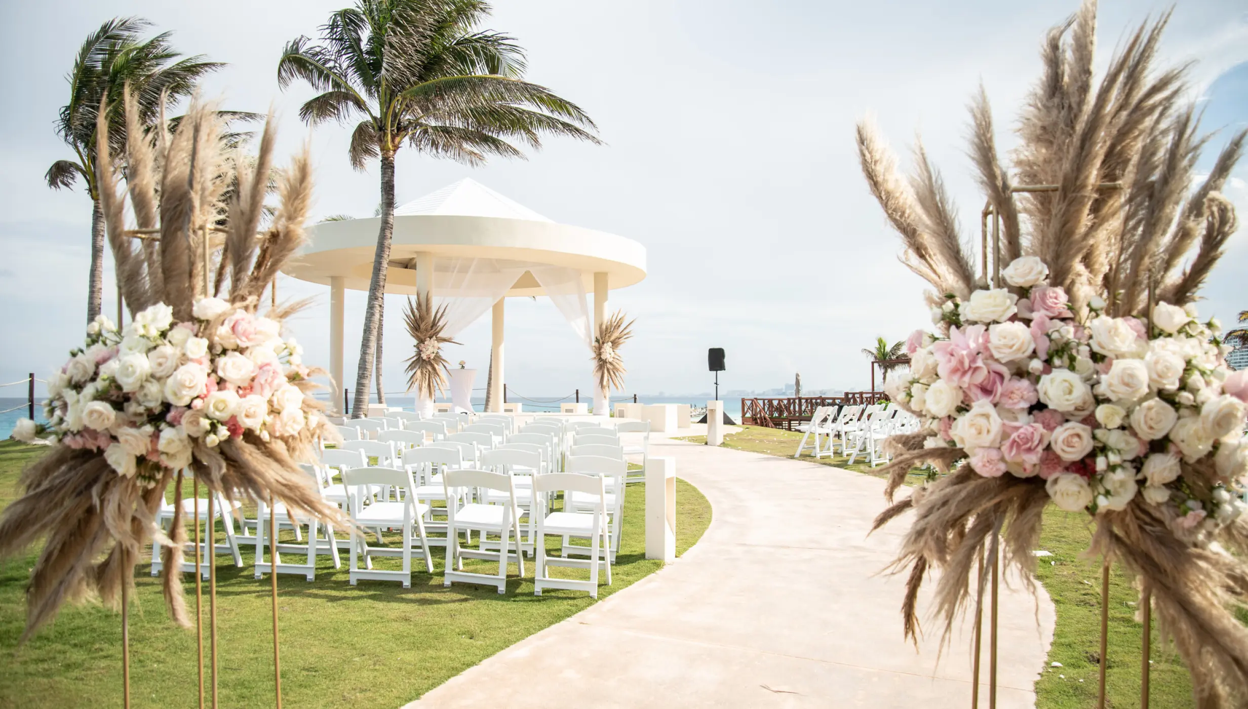 ceremony in the gazebo at Hyatt Ziva Cancun