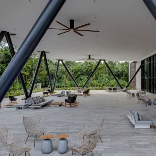 Tulkal Terrace wedding venue at Conrad Tulum Riviera Maya.