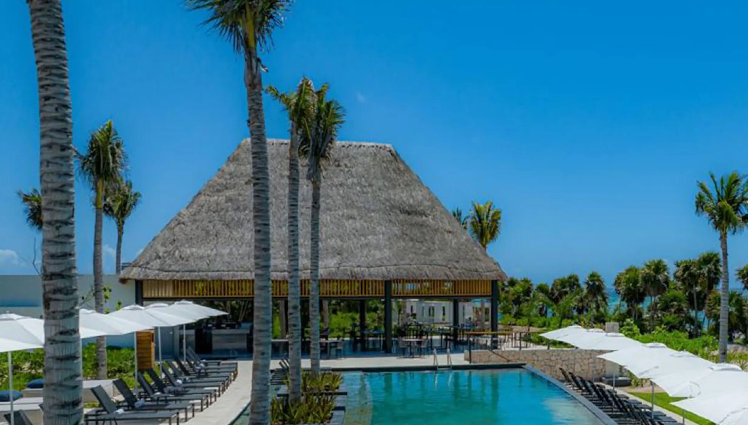 Chiringuito terrace wedding venue at Conrad Tulum Riviera Maya.