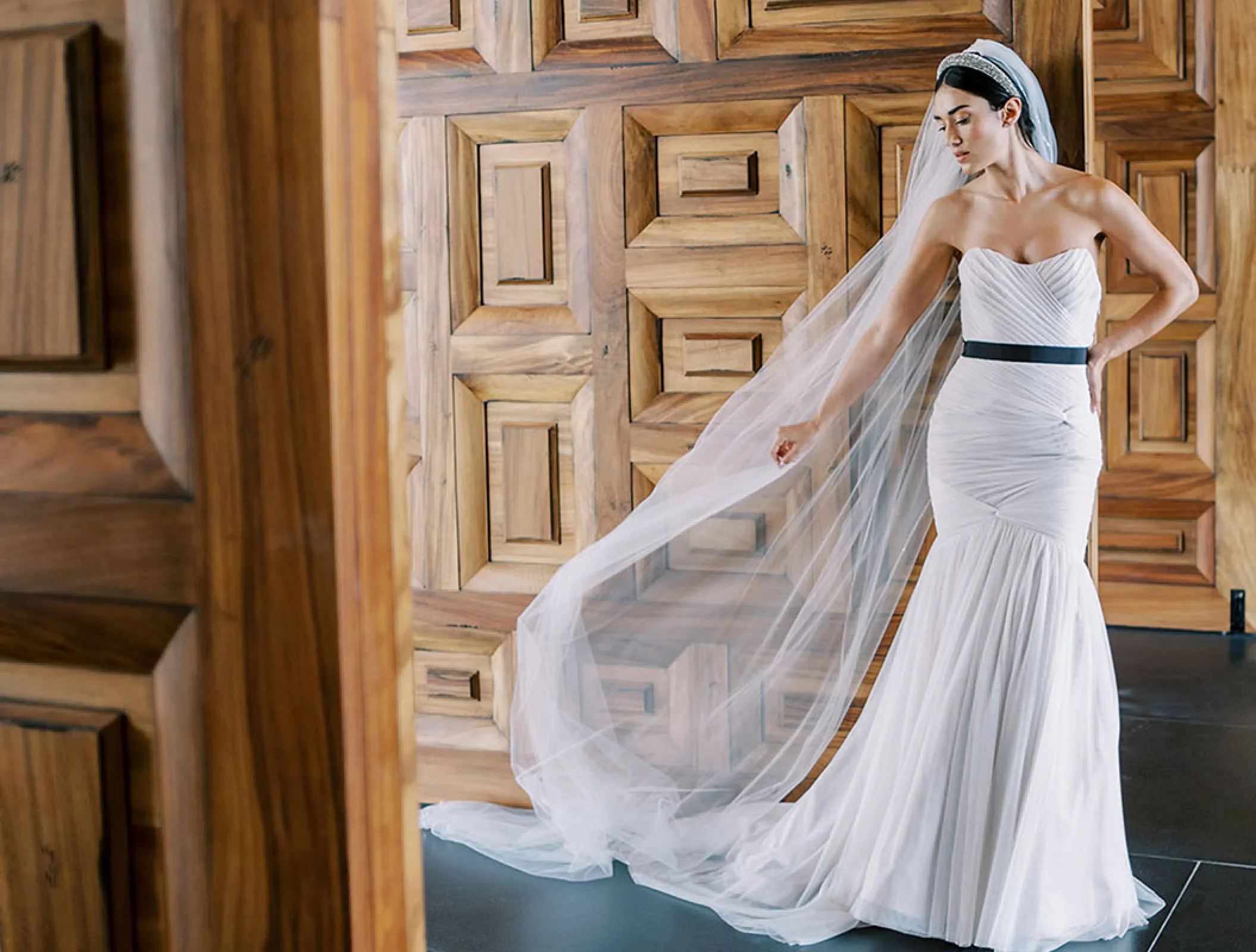 bride at Conrad Tulum Riviera Maya.