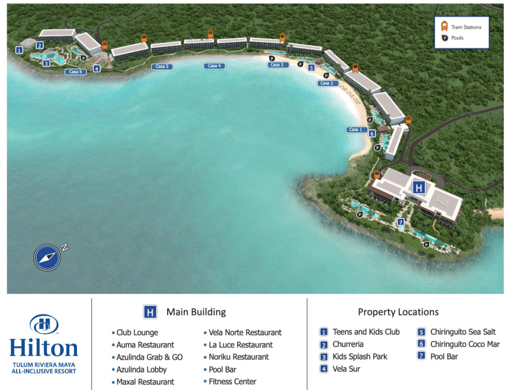 Conrad Tulum Map.