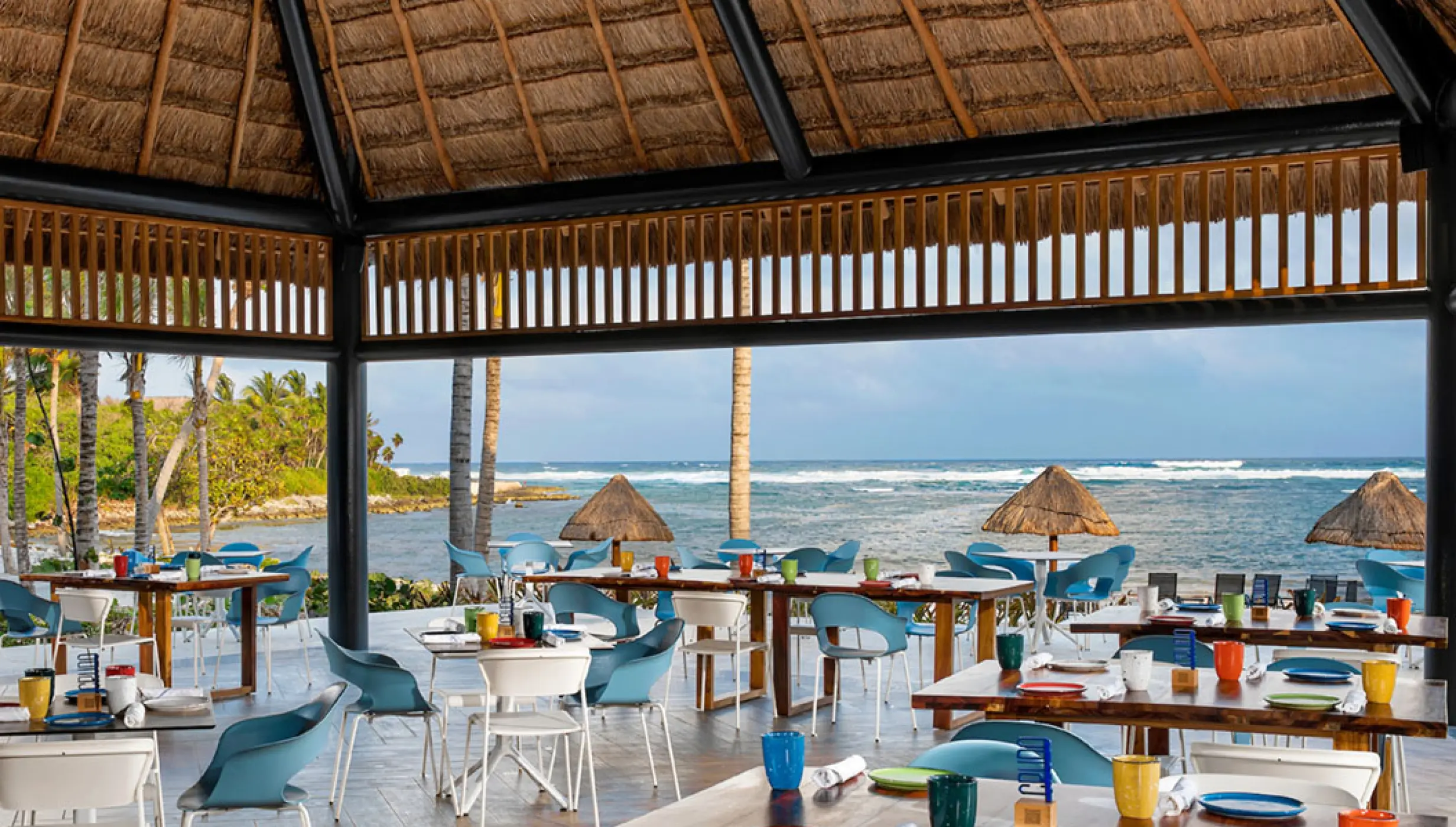 Chiringuito terrace wedding venue at Conrad Tulum Riviera Maya.