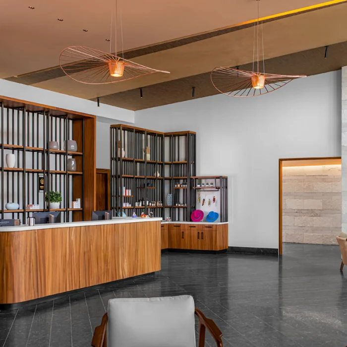Conrad Tulum spa reception.