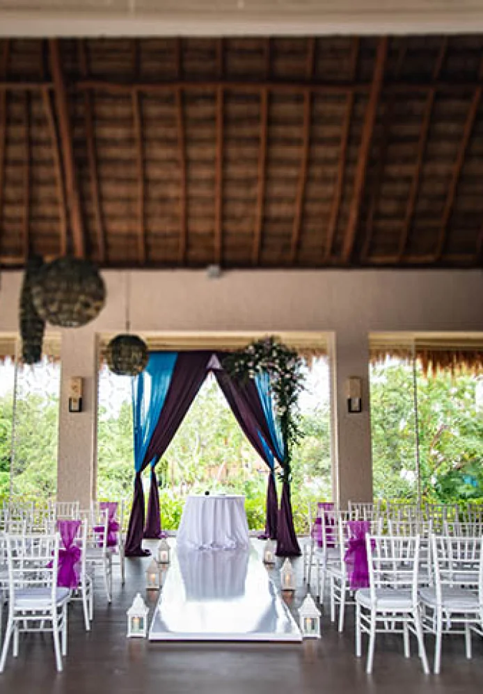 wedding ceremony setup