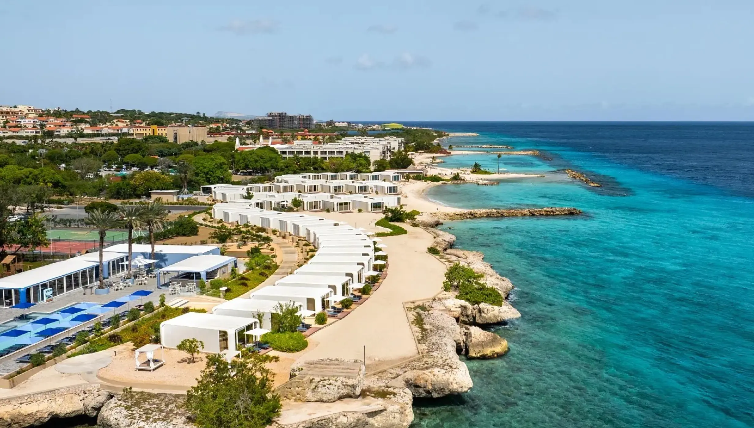 aerial view of Dreams Curacao resort