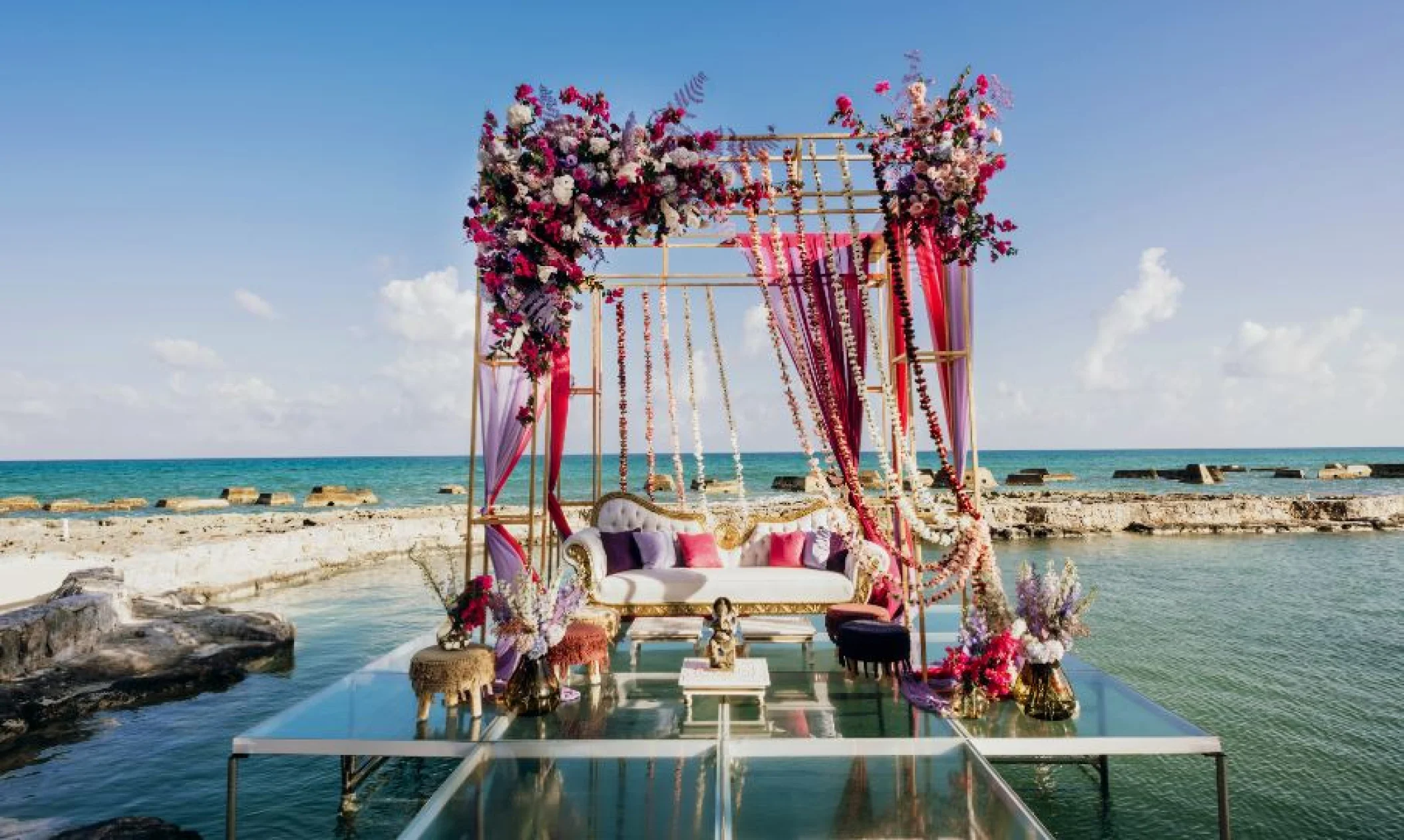 Indian wedding in Aqua Terrace Venue at El Dorado Casitas