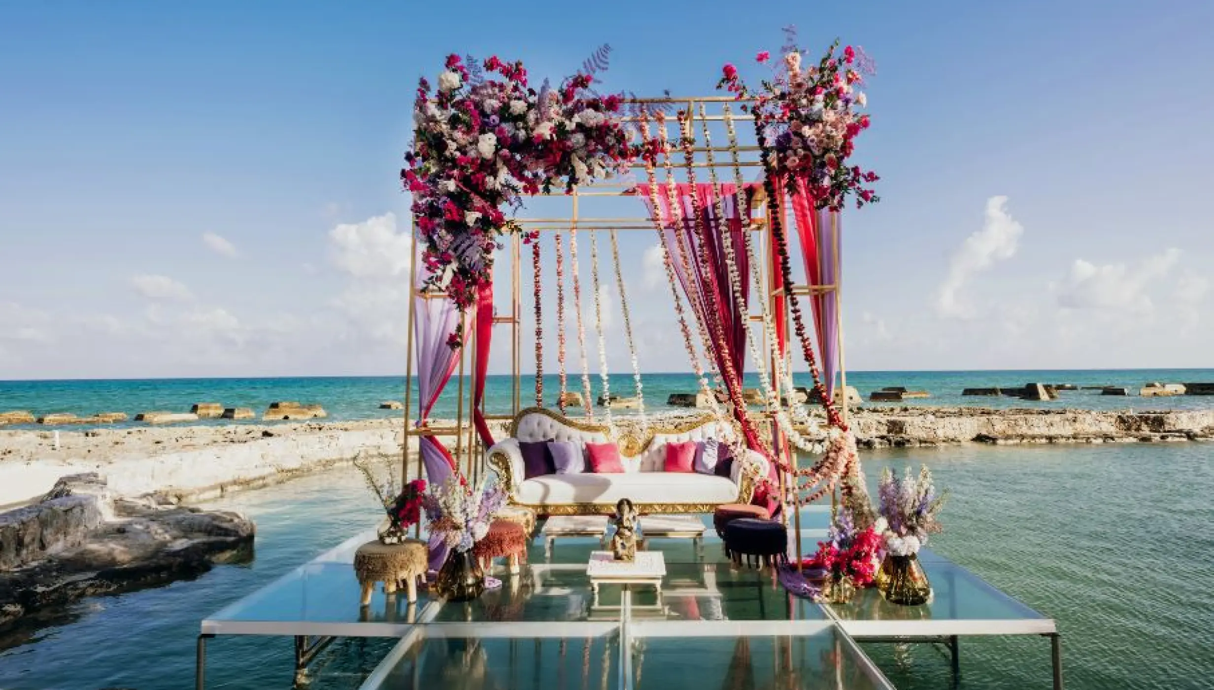 Indian wedding in Aqua Terrace Venue at El Dorado Casitas