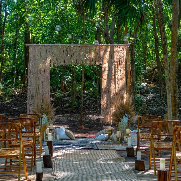 El Dorado Royale cenote wedding venue in jungle