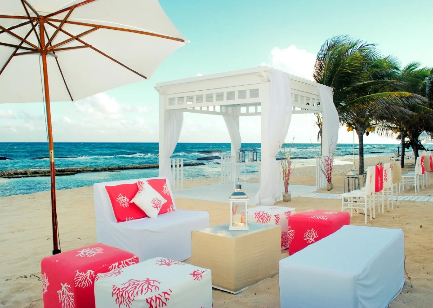 El Dorado Royale simple beach wedding venue with gazebo