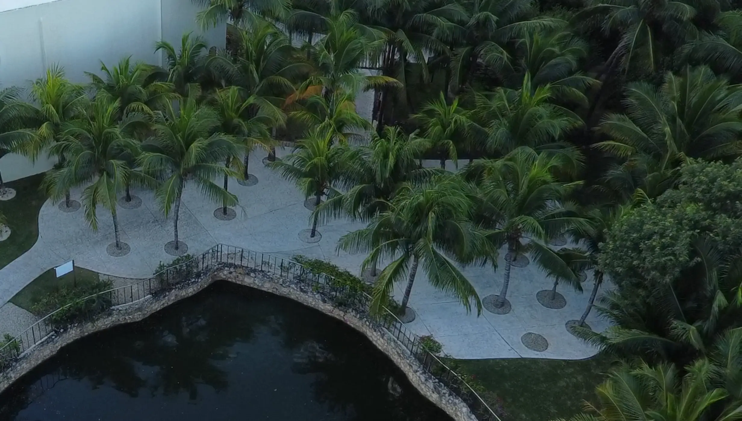 Aerial view of frida garden at el dorado royale