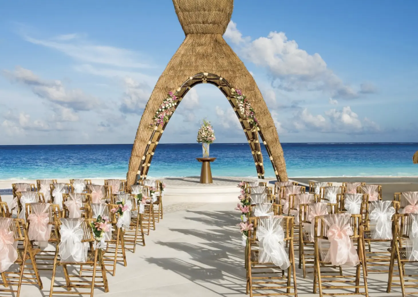 Symbolic ceremony in gazebo venue at Dreams aventures riviera maya