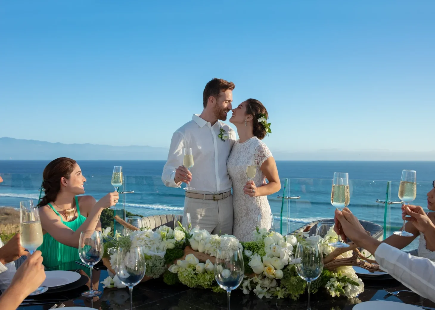 wedding couple at Dreams Bahia Mita Surf and Spa