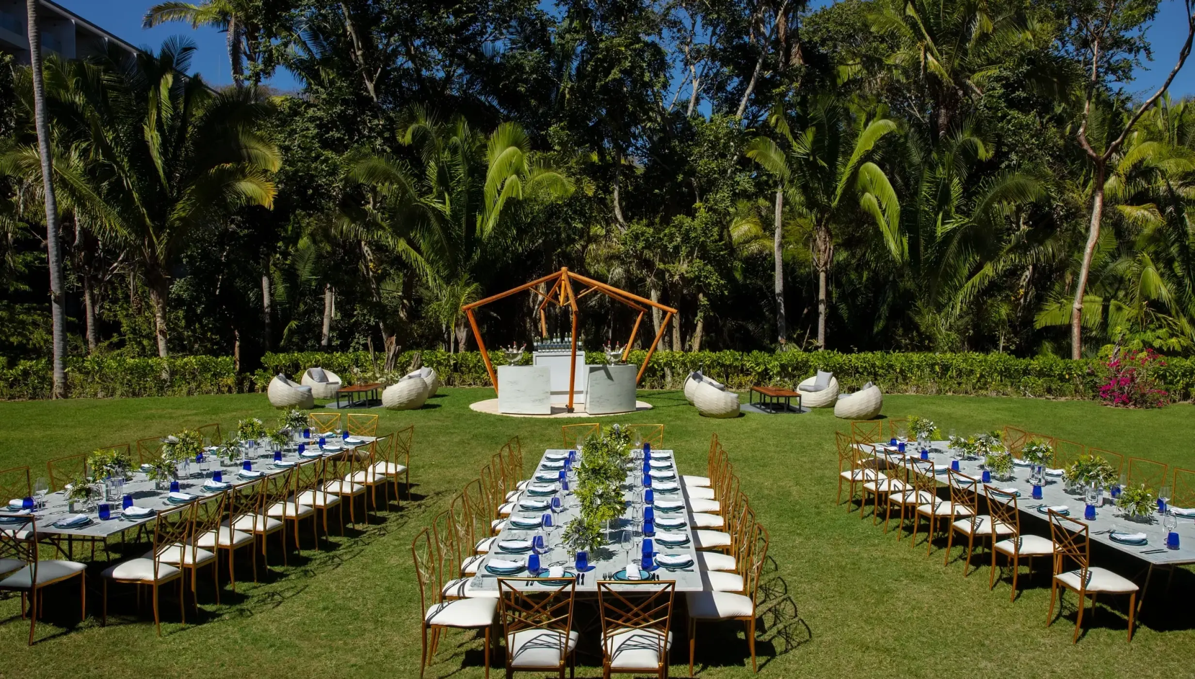 Garden wedding venue at at Dreams Bahia Mita Surf and Spa