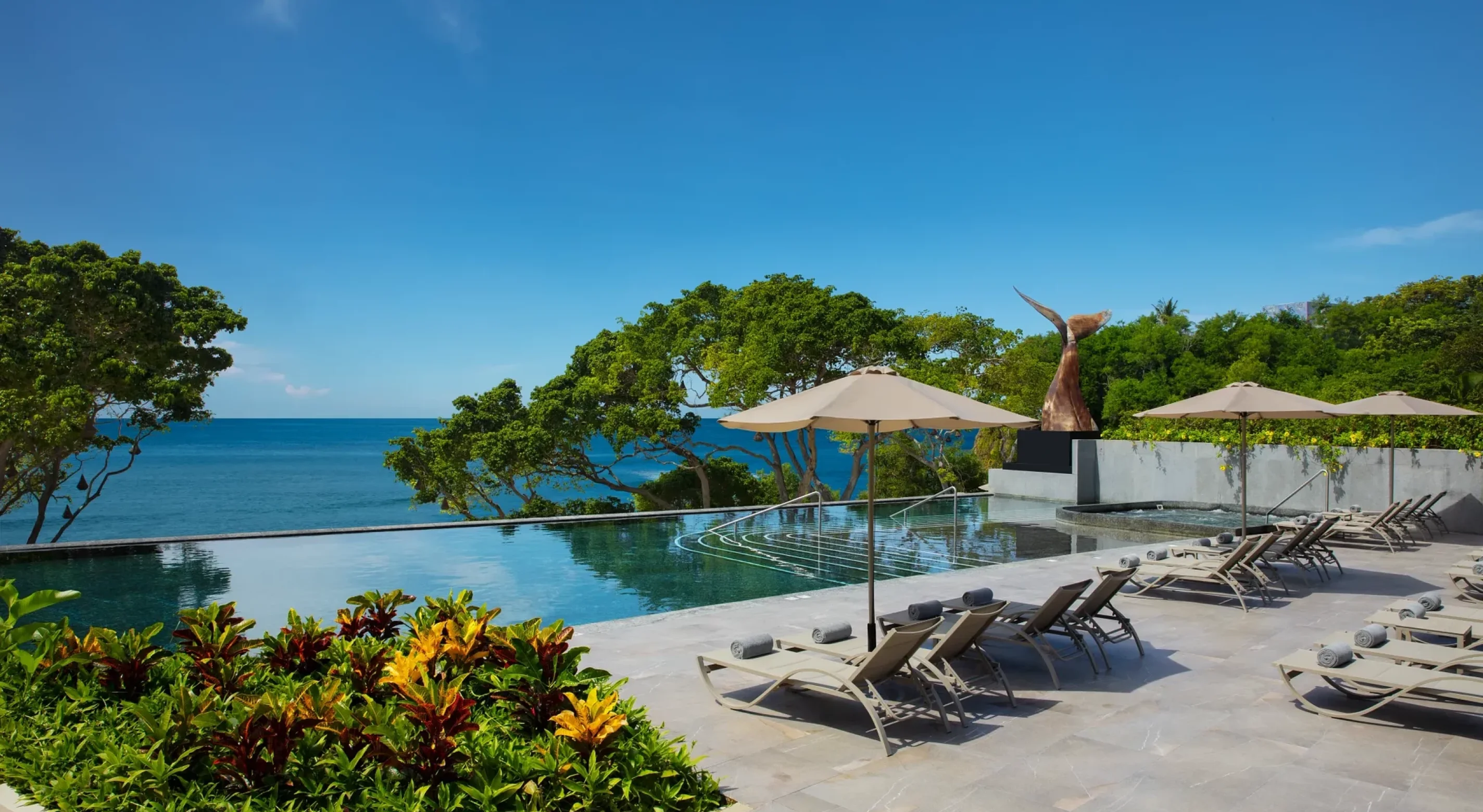 Infinity pool at Dreams Bahia Mita Surf and Spa